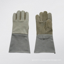 Grey Cow Split Leather Welding Work Glove